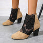 VelvetBloom – Chic Lace Ankle Heels