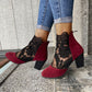 VelvetBloom – Chic Lace Ankle Heels